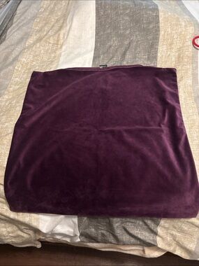 Plush Velvet Pillow Cover - Deep Plum3 All 3 Fir Sane Price. Zip closure